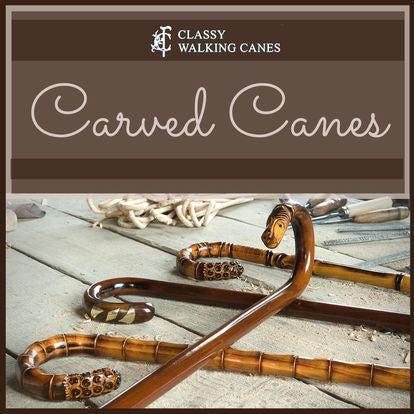 Hand Carved Traditional Sticks-Classy Walking Canes