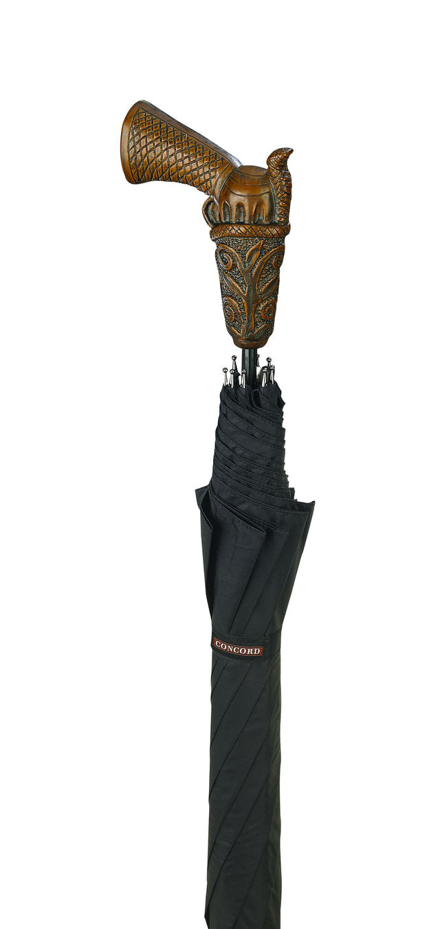 Peacekeeper Umbrella Walking Stick in Black