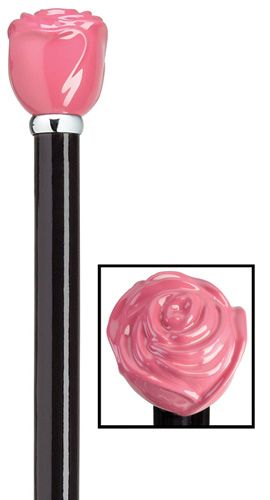Pink Rose Fashion Cane-Classy Walking Canes