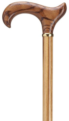 Bastón para caminar de madera de Zebrano, bastones para caminar con clase