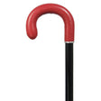 Abbey Road Patterned Red Snake Patterned Leather-Classy Walking Canes