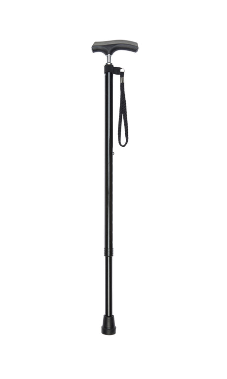 Adjustable Cane in Black with Comfy Grip Handle-Classy Walking Canes