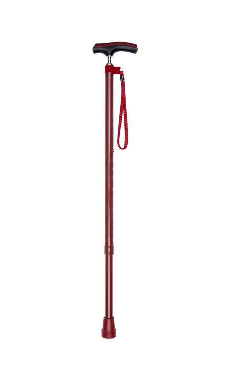 Adjustable Cane in Red with Comfy Grip Handle-Classy Walking Canes