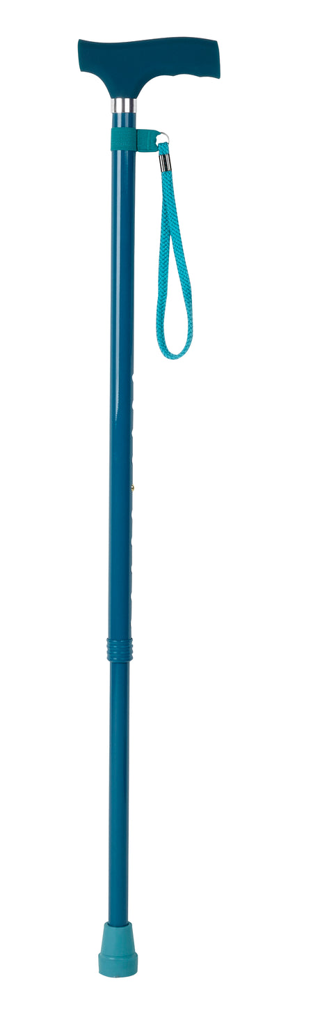 Adjustable Cane in Teal with Silicone Handle-Classy Walking Canes