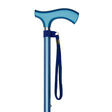 Adjustable Height Walking Cane in Blue Design-Classy Walking Canes