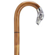 Alpacca Silver Replica Dog Head-Classy Walking Canes