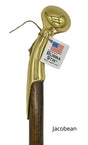 The Original Bubba Stick Brass 39 inches in Jacobean Tint-Classy Walking Canes
