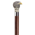 Bald Eagle with Walnut Shaft in Antique Scrimshaw-Classy Walking Canes