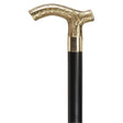 Brass Ladies Derby with Black Shaft-Classy Walking Canes