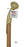UnBranded Horse Emblem on Bubba Stick with Brass Handle 39 inches-Classy Walking Canes