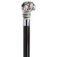 Bulldog with Black Shaft in Antique Scrimshaw-Classy Walking Canes
