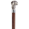 Bulldog with Walnut Shaft in Antique Scrimshaw-Classy Walking Canes