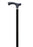 Soft Touch Silicone Fritz Handle Cane in Black-Classy Walking Canes