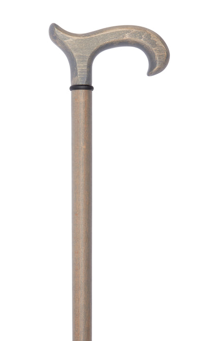 Natural Eco Derby Cane in Stone Grey-Classy Walking Canes