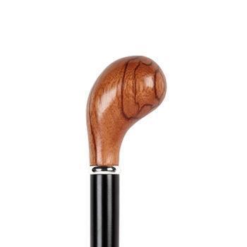 Rosewood Knob Handle with Black Shaft-Classy Walking Canes