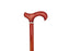 Classy Walking Cane in Tuscan Sienna Red with Derby Handle-Classy Walking Canes