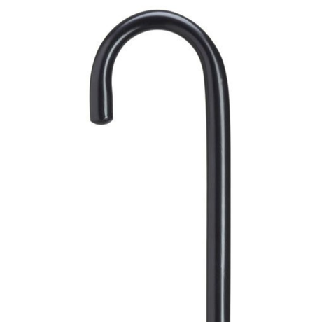 Classy Walking Cane 7/8 inch Tall Crook in Black-Classy Walking Canes