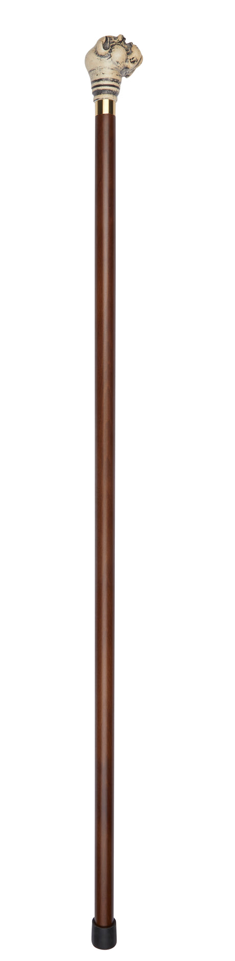 Decorative Bulldog Moulded Top Collectors Stick-Classy Walking Canes