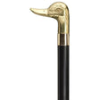 Duck Brass Head with Black Shaft-Classy Walking Canes