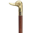 Duck Brass Head with Walnut Shaft-Classy Walking Canes