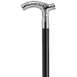Embossed Chrome Derby Handle-Classy Walking Canes