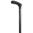 Ergomaster Adjustable Height Carbon Fiber Cane in Black-Classy Walking Canes