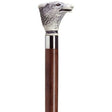 Fox Head with Walnut Shaft in Antique Scrimshaw-Classy Walking Canes