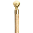 Genuine Brass Egg Shaped Handle with Concealed Compartment-Classy Walking Canes
