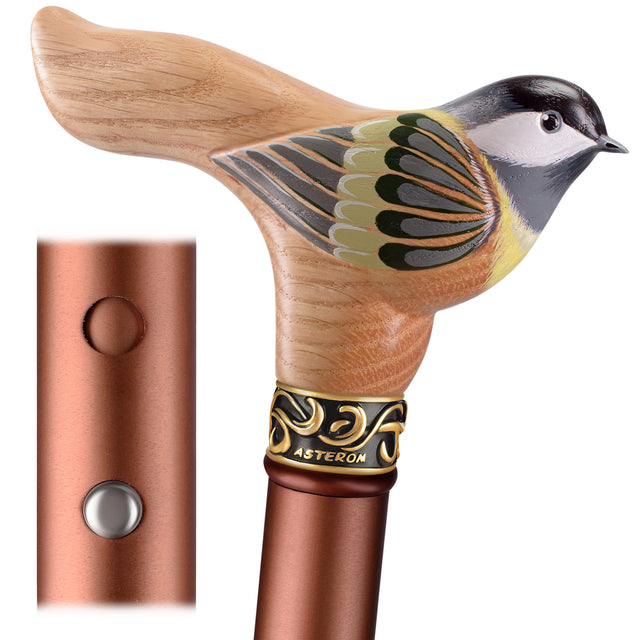 Handmade Birdie Walking Cane with Adjustable Aluminum Shaft-Classy Walking Canes