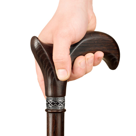 Handmade Derby Walking Cane for Men and Women in Walnut-Classy Walking Canes