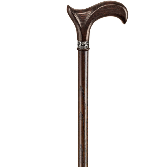 Handmade Derby Walking Cane for Men and Women in Walnut-Classy Walking Canes