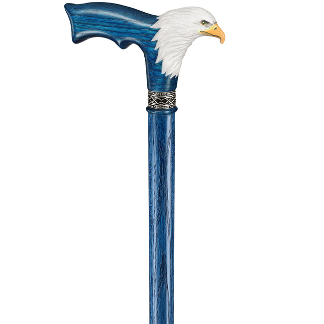 Handmade Eagle Head Walking Cane with Solid Wood Shaft-Classy Walking Canes