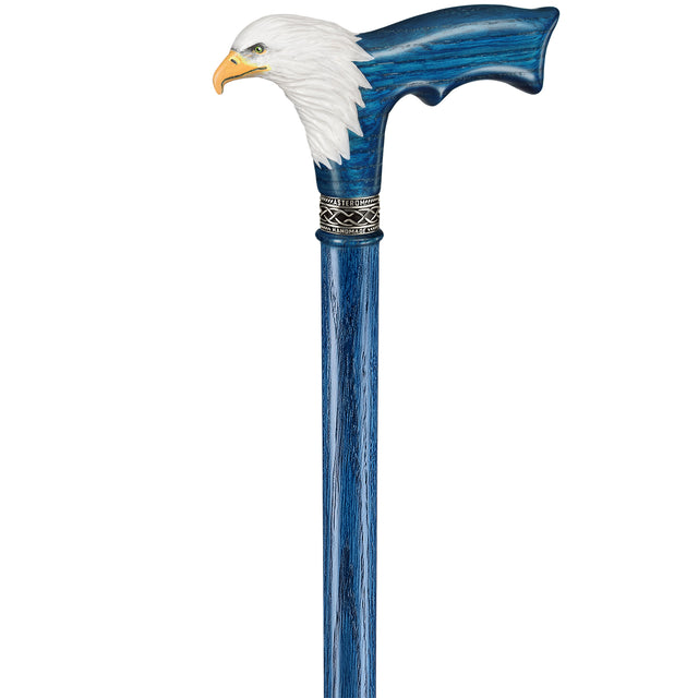 Handmade Eagle Head Walking Cane with Solid Wood Shaft-Classy Walking Canes