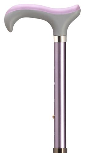 Ladies Derby Handle with Adjustable Shaft in Lilac-Classy Walking Canes