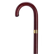 Ladies Mahogany with Gold Band-Classy Walking Canes