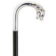 Lion's Head with Open Mouth Alpacca Cane-Classy Walking Canes