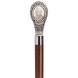 Lord Nelson with Walnut Shaft in Antique Scrimshaw-Classy Walking Canes