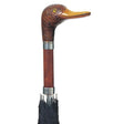 Mallard Umbrella Walking Stick in Black-Classy Walking Canes