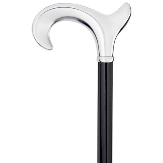 Men's Chrome Ergonomic Derby Handle-Classy Walking Canes