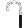 Mens Silver Crook-Classy Walking Canes