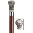 Regency Bulb with Walnut Shaft in Antique Scrimshaw-Classy Walking Canes