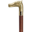 Solid Brass Cast Horse Head with Walnut Shaft-Classy Walking Canes