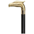 Solid Brass Eagle Head with Black Shaft-Classy Walking Canes