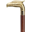 Solid Brass Eagle Head with Walnut Shaft-Classy Walking Canes