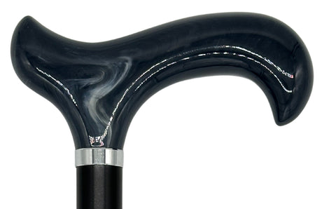 Tall Adjustable Classy Cane in Grey Horn 31" to 38"-Classy Walking Canes