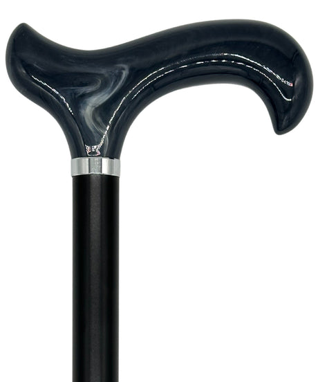 Tall Adjustable Classy Cane in Grey Horn 31" to 38"-Classy Walking Canes