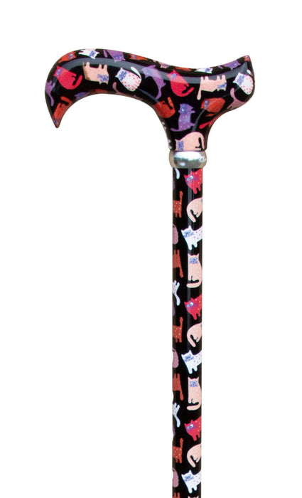 Adjustable Fashionable Crazy Cats-Classy Walking Canes