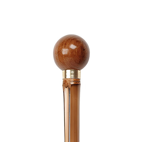 Wood Ball Handle with Bamboo Shaft-Classy Walking Canes