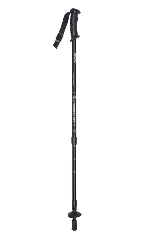 Ziggy Adjustable Hiker in Black with Shock Absorbing Inserts-Classy Walking Canes