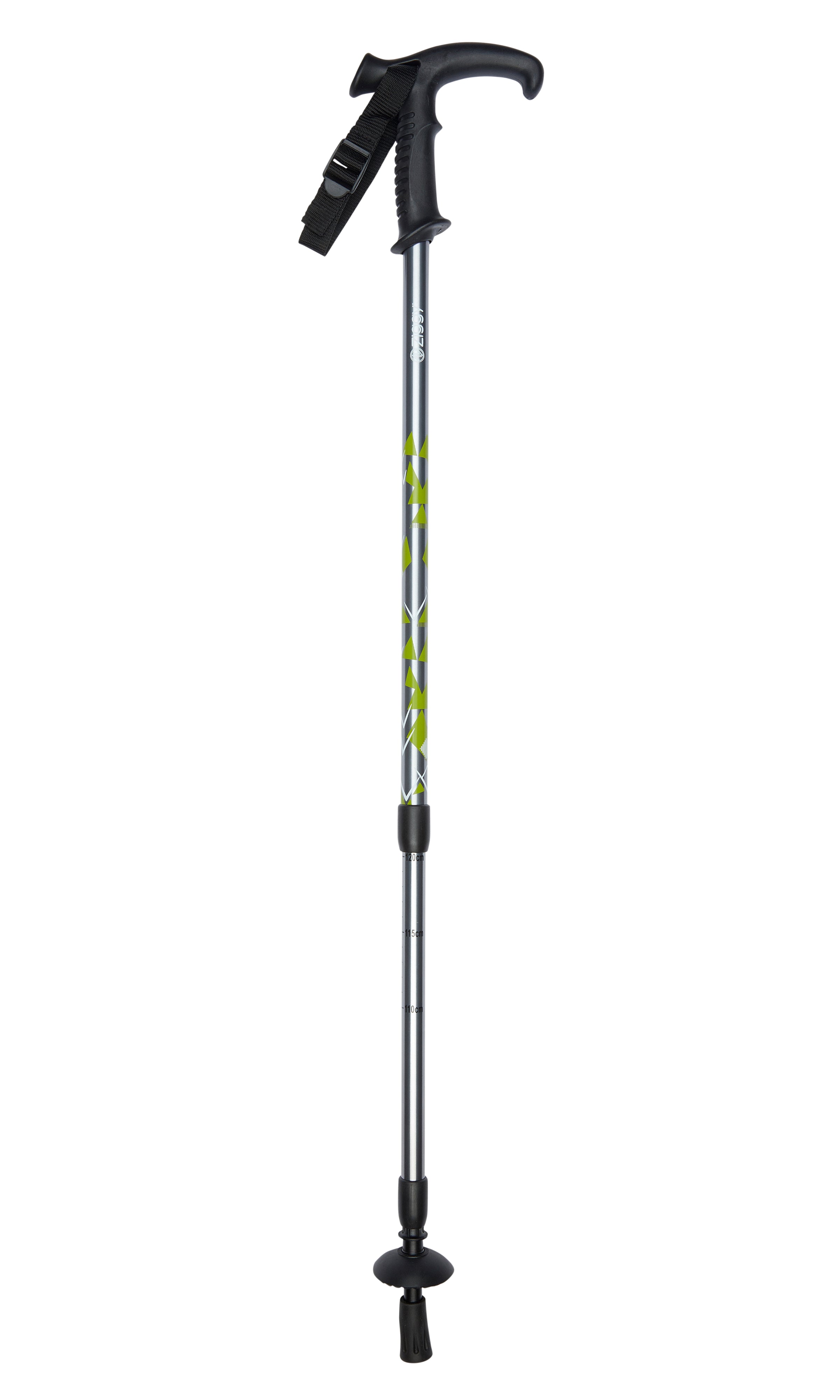 Ziggy Hiker and Walking Stick Handle Hiking Pole with Green Hilltops D